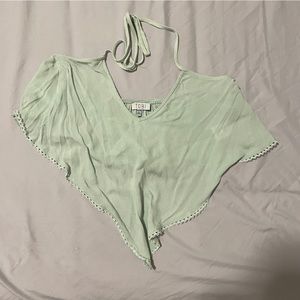 Sage crop top